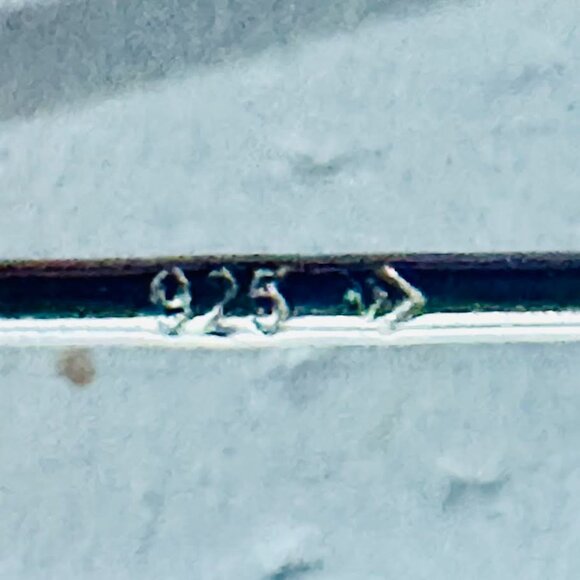 Silpada Signed 925 Sterling Silver Hammered Crescent Drop Earrings - Picture 3 of 4